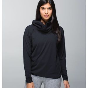 Lululemon Black Cowl Neck Pullover Sweatshirt
